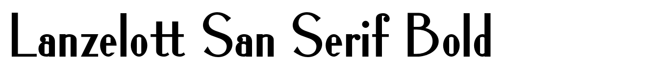 Lanzelott San Serif Bold
